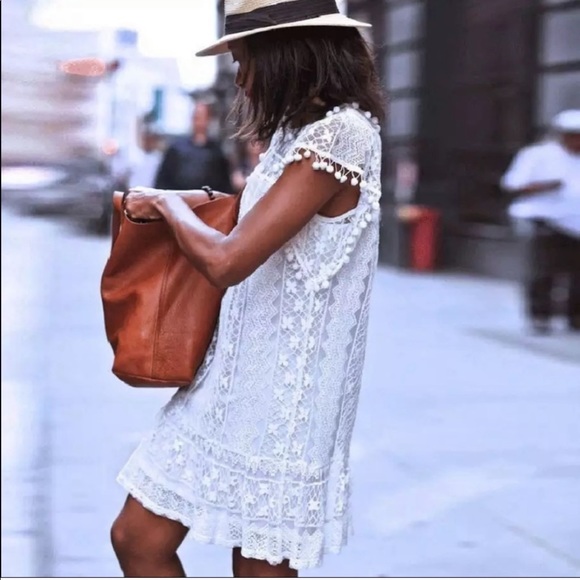 White dress Boho style - Picture 3 of 6